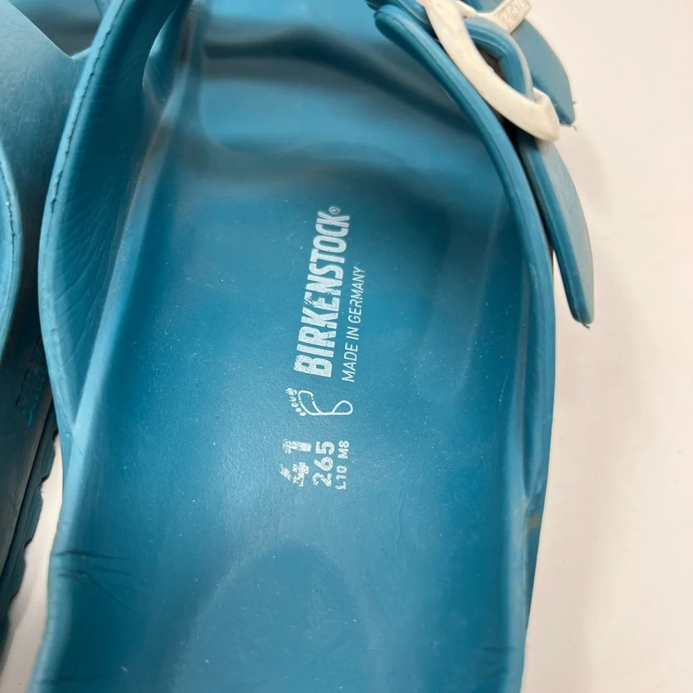 Birkenstock Eva Turquoise Slide Sandal - Picture 8 of 8